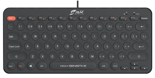 [TMJR-027] Teclado Mini Alambrico J&R Tecla Redondo