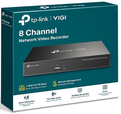 [840030701450] Grabador De Video Tp Link En Red De 8 Canales Vigi Nvr1008H