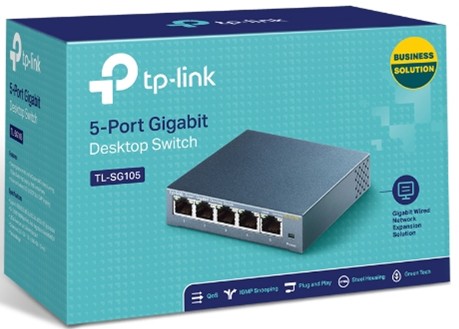 [845973021146] Switch 5 Puertos Giga Tl-Sg105 Tp-Link Metalico