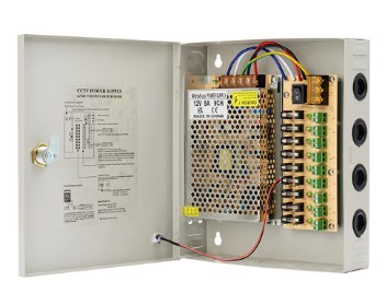 [01-02614] Fuente De Alimentacion Cctv 12V 10Am 9 Salidas