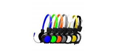 [7425200211149] Diadema Con Microfono Stereo Colores J&R 012-Mv