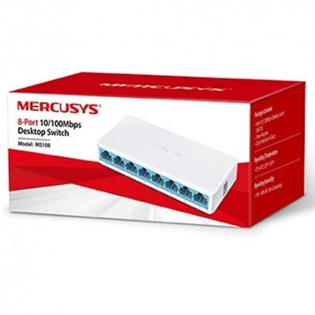 [849439000386] Mercusys Ms108 Switch 8 Puertos 10/100